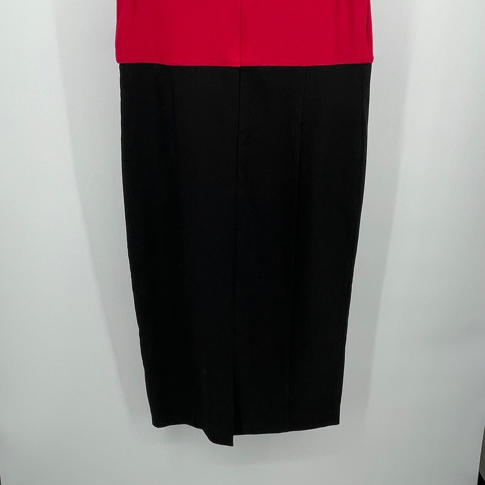 Torrid Retro Chic Red Black Nautical Anchor Button Midi Bodycon Dress 0 12 NEW - Picture 8 of 12